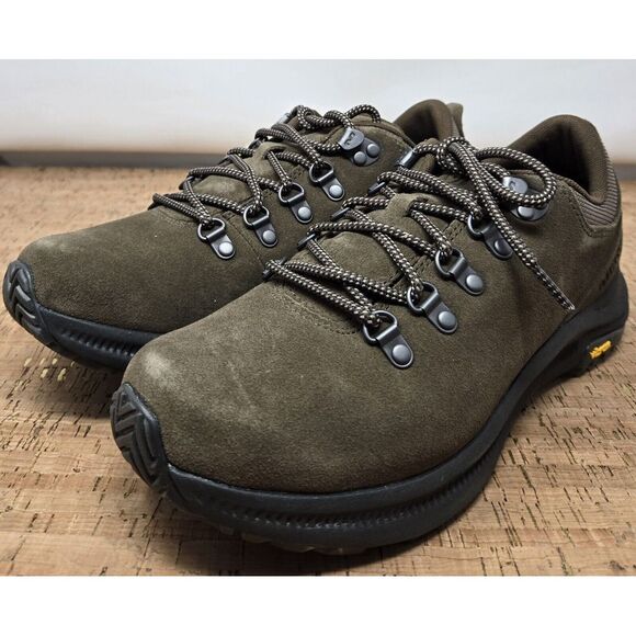 Merrell Other - Merrell Ontario Suede Shoes Mens 8.5 Brown‎ Vibram MegaGrip Soles Trail Outdoors